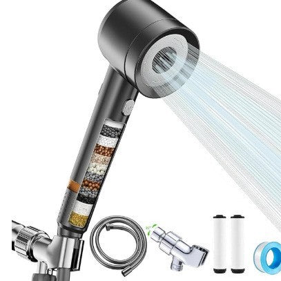 Pet Turbo Pressure Shower Head with Filter