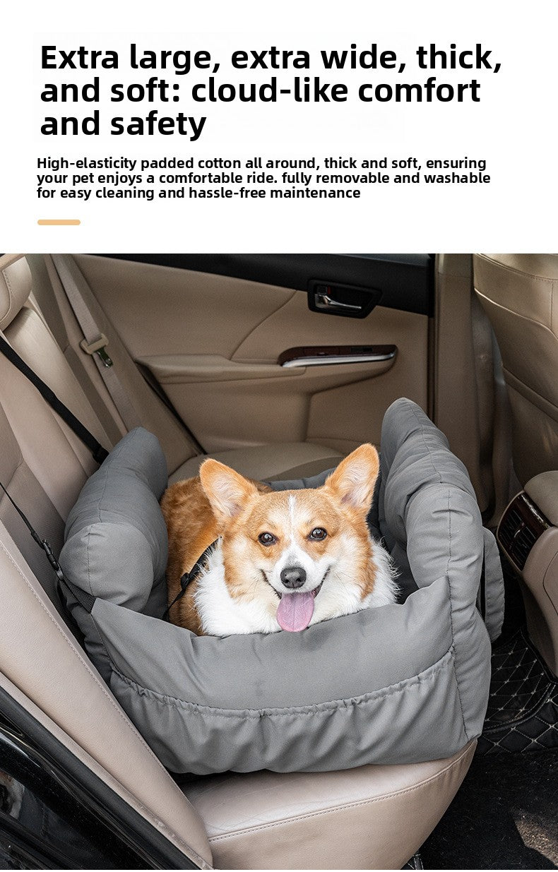 Portable Pet Car Bed & Safety Seat