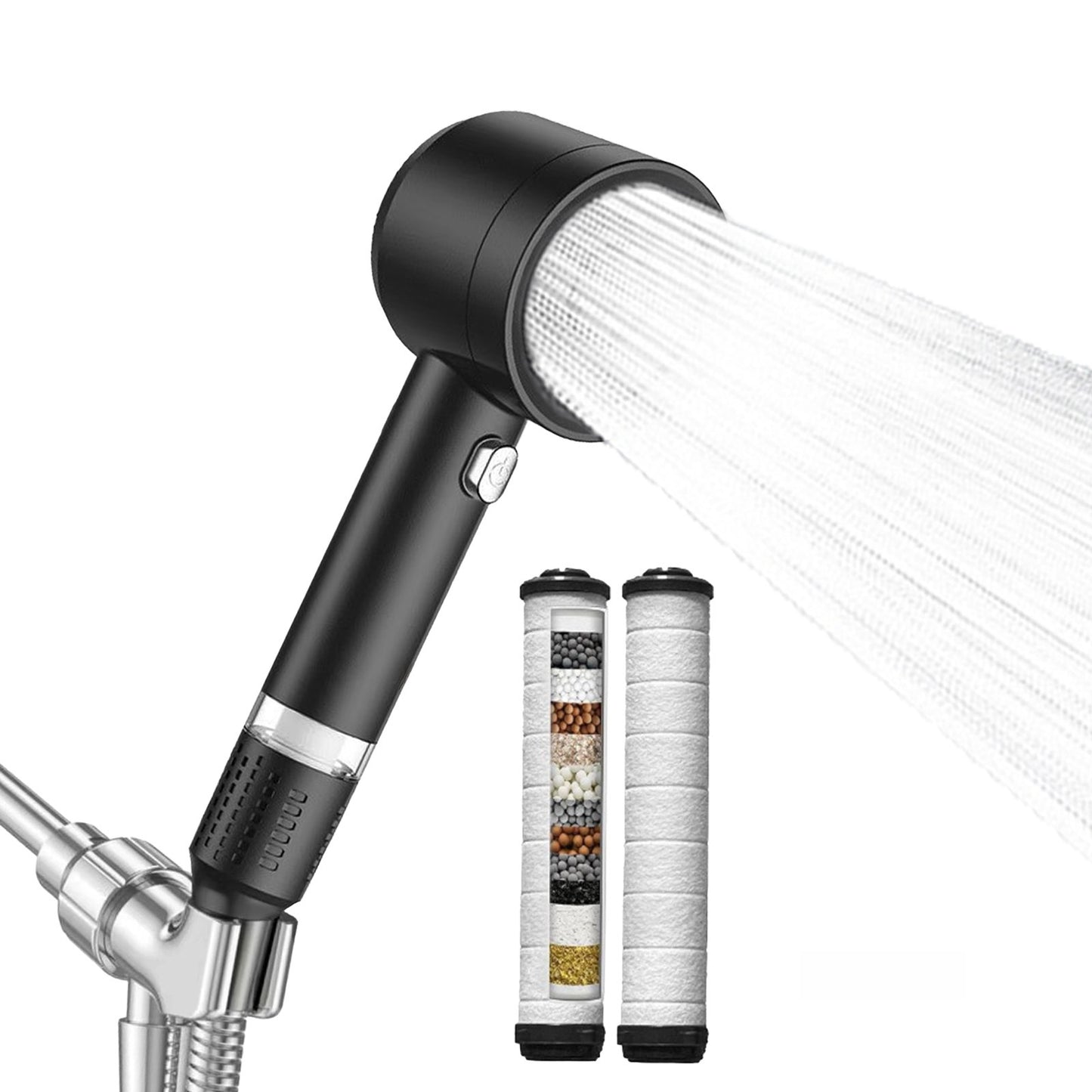 Pet Turbo Pressure Shower Head with Filter